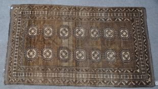 LATE 19TH CENTURY HAND KNOTTED AFGHAN CARPET