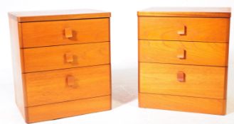 MID CENTURY 1960S STAG TEAK BEDSIDE CABINETS