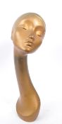 MID CENTURY FIBREGLASS MILLINERS SHOP DISPLAY BUST
