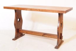 JACOBEAN REVIVAL OAK REFECTORY DINING TABLE