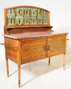 EDWARDIAN 20TH CENTURY TILE BACK WASHSTAND