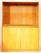 CONTEMPORARY CHERRY WOOD MINIMALIST SIDEBOARD CREDENZA