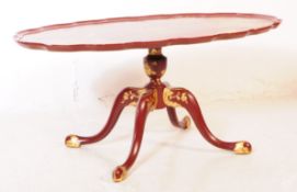 20TH CENTURY CHINOISERIE LACQUERED COFFEE TABLE