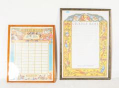 TWO ECCLESIASTICAL CRADLE ROLL POSTERS