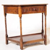 GOTHIC 17TH CENTURY REVIVAL OAK HALL CONSOLE TABLE