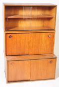 AVALON FURNITURE - GROUP OF TEAK WALL UNIT CABINETS