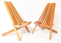 PAIR OF 1970S DANISH HARMEN STYLE CHAIRS