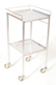 20TH CENTURY MEDICAL STAINLESS STEEL TROLLEY