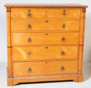 20TH CENTURY PINE PEDESTAL CHEST OF DRAWERS