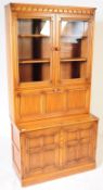 20TH CENTURY ERCOL ELM GOLDEN DAWN UPRIGHT CABINET
