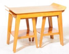 BRITISH MODERN DESIGN - 1950S BENTWOOD NEST OF TABLES