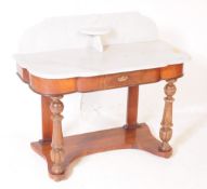 19TH CENTURY MAHOGANY & MARBLE DUCHESS WASHSTAND