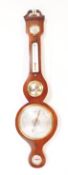19TH CENTURY GEORGE III MAHOGANY CASED BAROMETER