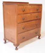 1930S ART DECO OAK CHEST OF DRAWERS