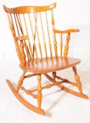 STOE OF YUGOSLAVIA - MID 20TH CENTURY STICK BACK ROCKING CHAIR