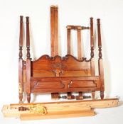 19TH CENTURY LOUIS XV LAQUERED PINE DOUBLE BED FRAME