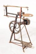 HOBBIES - EARLY 20TH CENTURY CAST METAL TREADLE SCROLL SAW