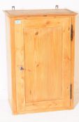 20TH CENTURY PINE WOOD WALL HANGING CUPBOARD