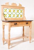 EDWARDIAN EARLY 20TH CENTURY TILE BACK WASHSTAND
