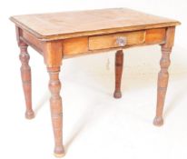 VICTORIAN 19TH CENTURY SCRUMBLED MAHOGANY WRITING TABLE