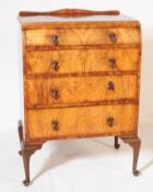 VINTAGE 20TH CENTURY 1930S ART DECO WALNUT CHEST OF DRAWERS