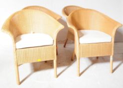 LLOYD LOOM - FOUR 20TH CENTURY WOVEN HENLEY CHAIRS