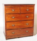 VICTORIAN 19TH CENTURY MAHOGANY CHEST OF DRAWERS