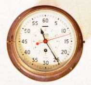 SMITHS ASTRAL - 20TH CENTURY BRASS SHIPS ASTRAL CLOCK