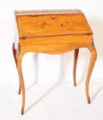 19TH CENTURY VICTORIAN ROSEWOOD & MARQUETRY BUREAU