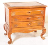 20TH CENTURY ANGLO COLONIAL SERPENTINE CHEST OF DRAWERS
