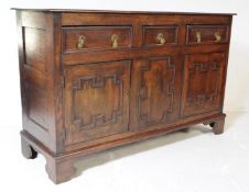 LATE 18TH CENTURY GEORGE III OAK DRESSER BASE