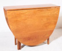 NATHAN FURNITURE - RETRO 20TH CENTURY DROP LEAF DINING TABLE