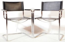 PAIR OF RETRO MID 20TH CENTURY BAUHAUS STYLE ARMCHAIRS