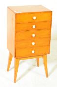 1960S MID CENTURY TEAK COLLECTORS CABINET BEDSIDE