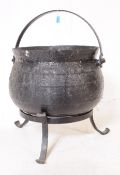 LARGE 19TH CENTURY CAST IRON CAULDRON