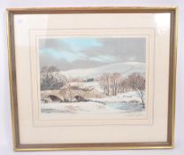 AFTER MICHAEL BARNFATHER BLIND STAMP SIGNED PRINT