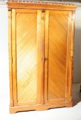 19TH CENTURY VICTORIAN ARTS & CRAFTS ASH WARDROBE