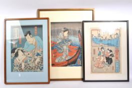 UTAGAWA KUNISADA - 1850S JAPANESE UKIYO-E PRINT