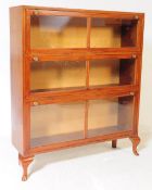 EARLY 20TH CENTURY WALNUT BARRISTER BOOKCASE