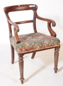EARLY 19TH CENTURY REGENCY OAK ARMCHAIR