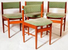 SCANDART - FOUR MID CENTURY TEAK DINING CHAIRS