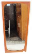 MID CENTURY 1960S DANISH TEAK ATOMIC MIRROR