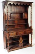 18TH CENTURY REVIVAL SOLID OAK WELSH DRESSER