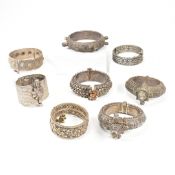 WHITE METAL BRACELETS - SRI LANKAN - BERBER - BEDOUIN