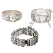 THREE INDIAN & SYRIAN BRACELETS & ARMLETS