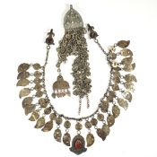 COLLECTION OF WHITE METAL JEWELLERY - MORROCAN, YEMENI, TUNISIAN