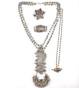 COLLECTION OF SILVER ETHNIC JEWELLERY - TESTS INDICATE SILVER