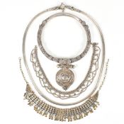 COLLECTION OF INDIAN JEWELLERY - NECKLACES & ANKLETS