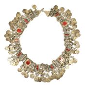 NORTH AFRICAN BERBER JEBEEN BELT WITH COIN TASSELS