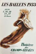 LES BALLETS 1933 - BRIGHTON MUSEUM & ART GALLERY POSTER